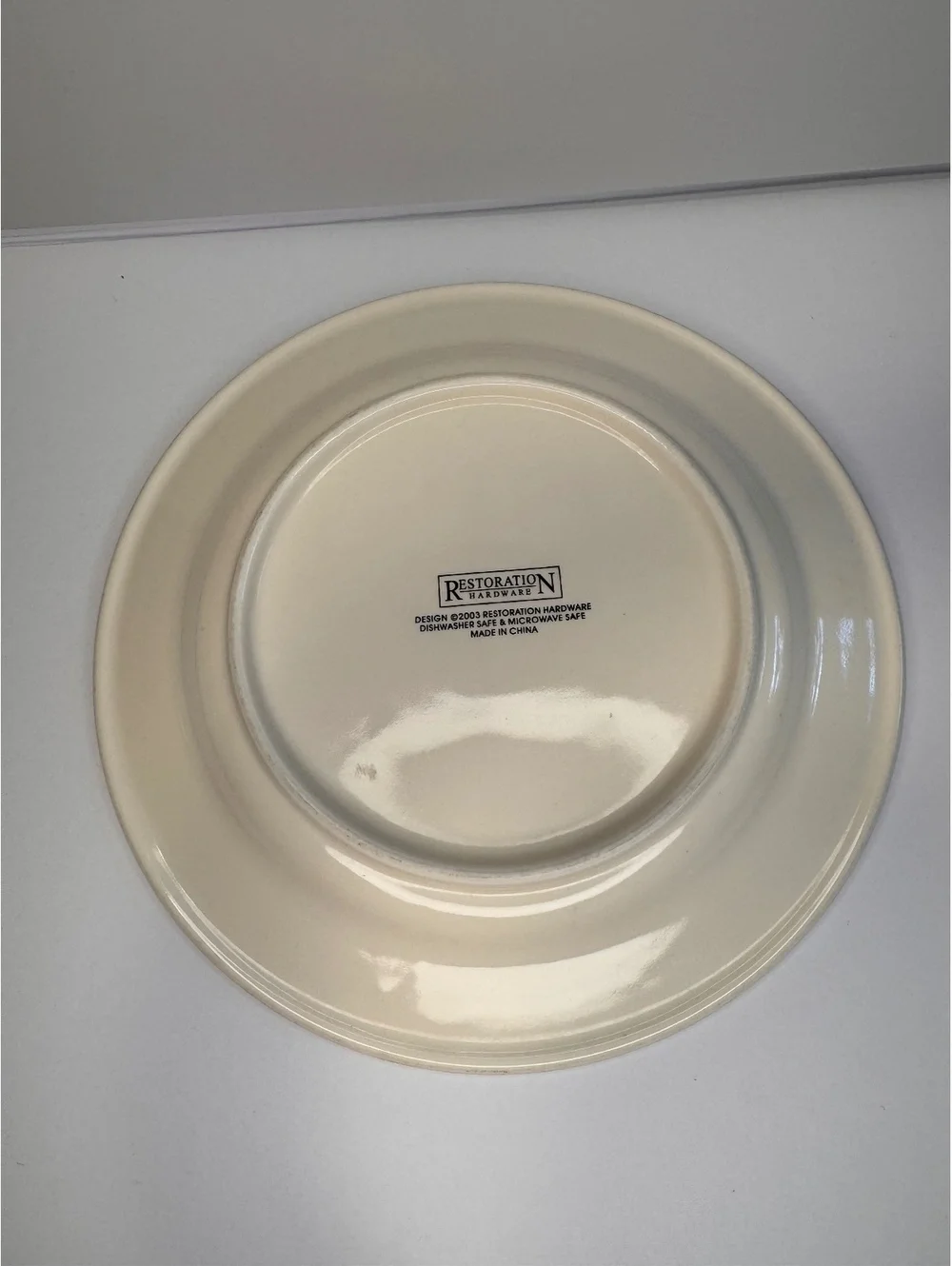 4 Classic Wine Plates by Restoration Hardware with Wooden Storage Box